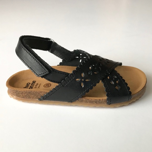 NEW Black Vachetta Sandals - Two Con Me by Pepe - Picture 4 of 5